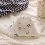 Breathable Cotton Mid-Waist Girls Briefs with Bow Design