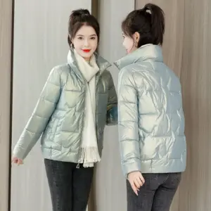Women’s Ultra-Short Padded Down Jacket Stand Collar