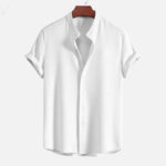 Short Sleeve Loose Shirt Top Summer Mens Clothing