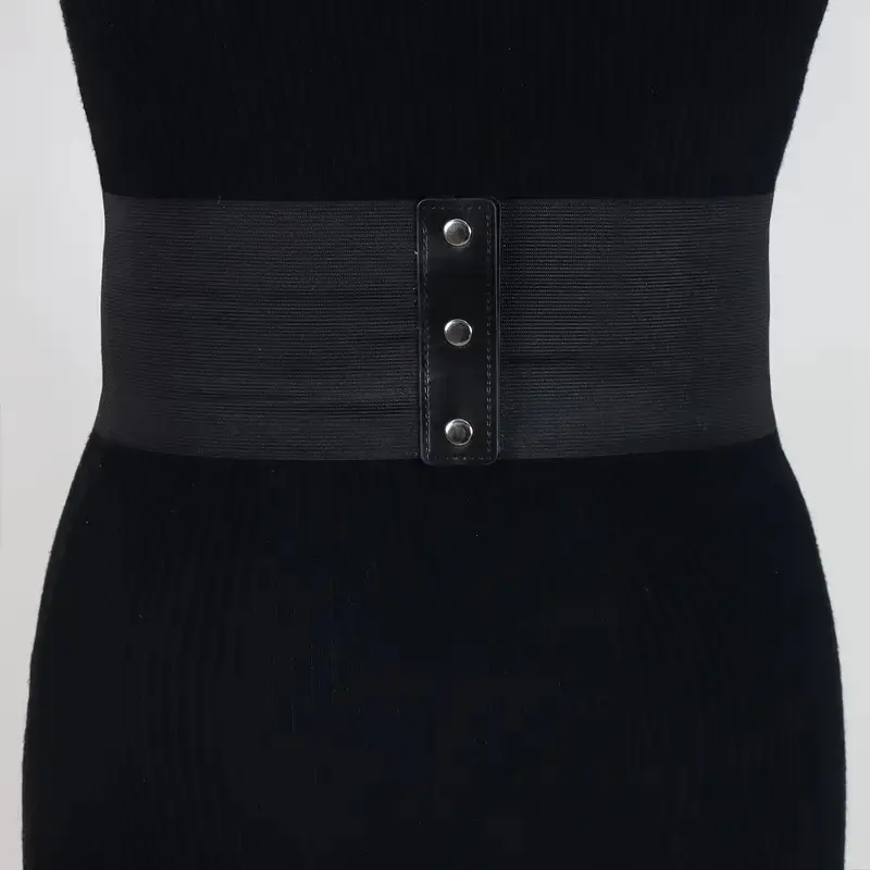 Shaping Waist Girdle Belt with Wide Support, PU Leather