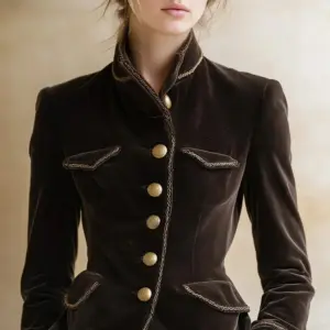 Women's Elegant Velvet Blazer