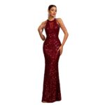 e8100016-d28c-448c-8a75-a3f47efa6050.jpg Wine Red Sequin Fishtail Sheath Evening Dress with Sleeves