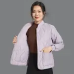 Warm Cotton-Filled Padded Jacket for Women, Pockets