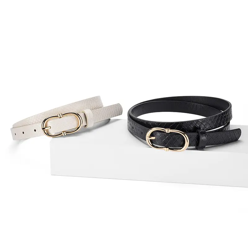 Simple And Versatile Snake Print Leather Belt For Women Simple And Versatile Snake Print Leather Belt For Women