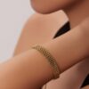 Trendy Chain Metal Chunky Titanium Steel Bracelet For Women Trendy Chain Metal Chunky Titanium Steel Bracelet For Women