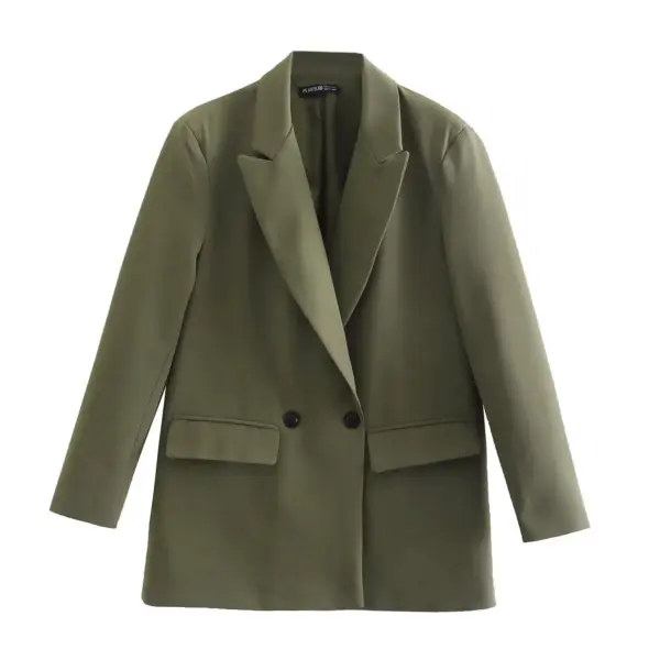 Womens Tailored Double Breasted Blazer