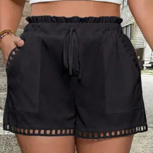 Pocket-designed, Niche High-waist Shorts