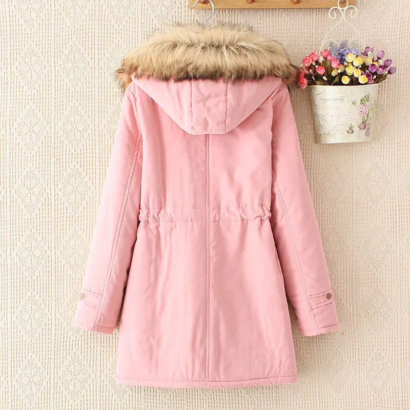 Comfortable Mid-Length Cotton Hoodie with Drawstring Fit