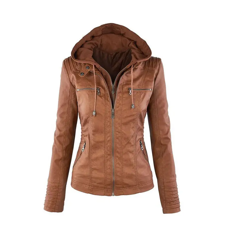 Women's Short Leather Pu Leather Jacket Women's Short Leather Pu Leather Jacket