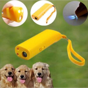 Battery-Free Ultrasonic Dog Barking Trainer Flashlight Torch