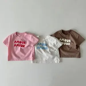 Breathable Cotton Kids T-Shirts for Summer, Moisture-Wicking