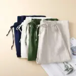 ec5ad188-831e-4737-84e1-81be3443beeb_trans.webp Retro Cotton And Linen Cropped Wide-leg Pants Women