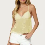 eced8d04-2134-4013-b65b-1cc1579259c5.webp Sleek Slim Fit Transparent Lace Off-Shoulder Cami Tie-Up