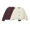 Warmth-Boosting Padded Cotton-Feel Jacket for Women with Pockets Warmth-Boosting Padded Cotton-Feel Jacket for Women with Pockets