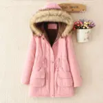 Comfortable Mid-Length Cotton Hoodie with Drawstring Fit
