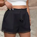 Pocket-designed, Niche High-waist Shorts