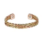 Adjustable Copper Woven Bracelet, European-American Style