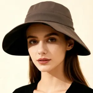 Wide-Brim Sun Protection Hiking Hat Lightweight 0.24 lbs
