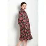 Rose Trench Coat Mid-length Women