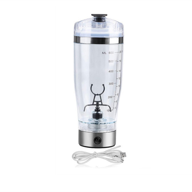Rechargeable USB Electric Protein Shaker Bottle, 450/600 ml