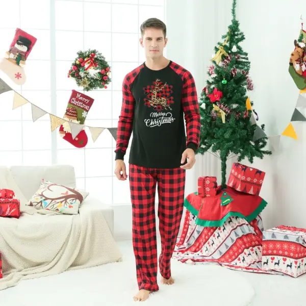 Christmas Parent-child Homewear Clothes Pajamas Suit M2