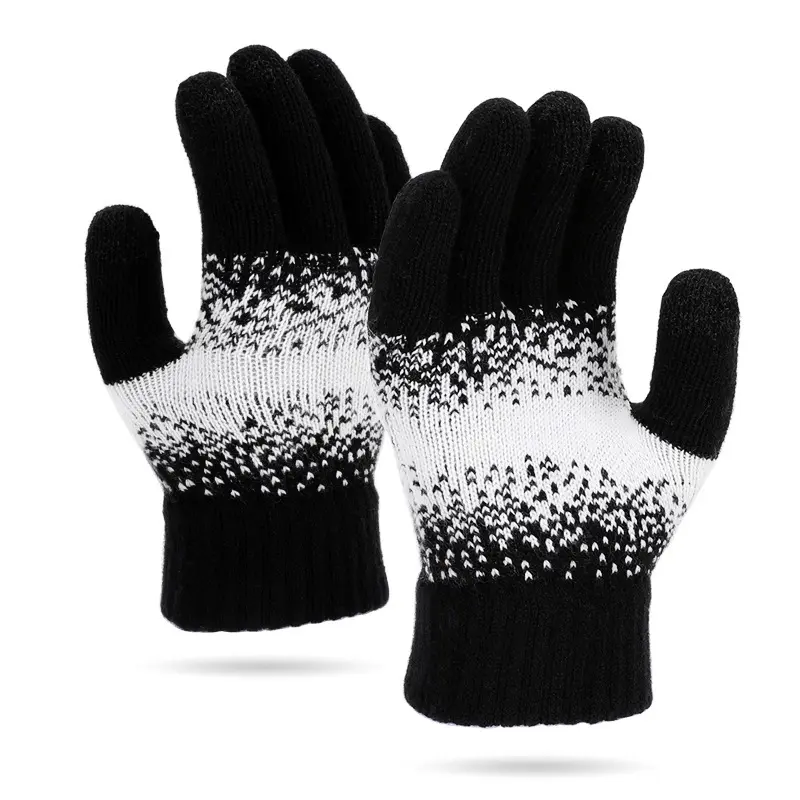Warm & Windproof Women’s Knitted Wool Gloves for Winter Touchscreen Warm & Windproof Women’s Knitted Wool Gloves for Winter Touchscreen