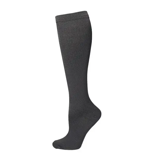 Solid-color Athletic Compression Socks Womens Long Compression Stockings