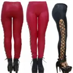 efddb461-cb3a-4935-8887-8010c9f360f9.webp Punk-style Faux Leather Patent Leather Matte Cropped Pants