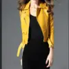 Women's Short Slim PU Leather Jacket Women's Short Slim PU Leather Jacket