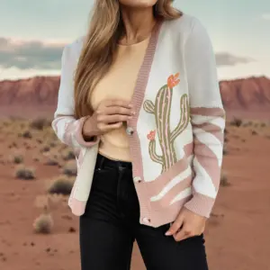 Women's All-Match Abstract Loose Long-Sleeve Sweater
