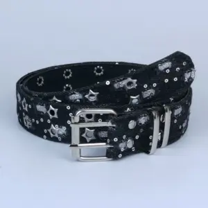 Casual Edgy And Stylish Jeans With A Sassy Belt For Women