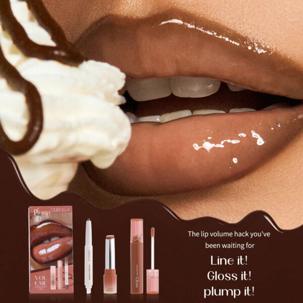 Waterproof Dewy Makeup Set Eyeliner & Lip Gloss Set