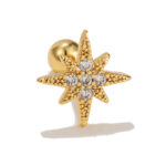 f1d6d354-60ac-4880-b1d7-9dbca96e50ef.jpg Threaded Piercing Screw Ball Leaf Earrings