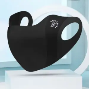 Ice-Silk Sunscreen Face Mask for UV Protection, Spandex Half Mask