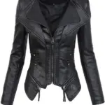 f3e8b041-82ec-48d5-aaef-fcde36a4cd89.webp PU Leather Zippered Patchwork Jacket Coats