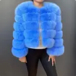 Thickened Faux Fox Fur Patchwork Coat for Winter Warmth