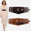 Fallwinter Fashion Coat With A Wide Waist Belt