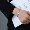Moonstone Heavy-Duty Double-Clasp Bracelet For Women