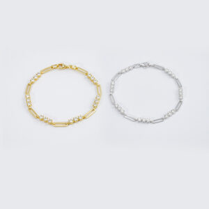 Sparkly 925 Sterling Silver Bubble Bracelet in Silver or Gold