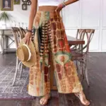 Plus-size Casual Wide-leg Pants For Women