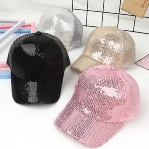 Children's Hat Performance Sequin Baseball Cap