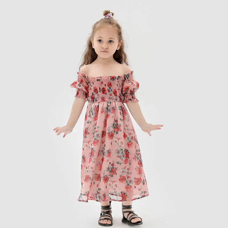 Coordinated Cotton Mother & Daughter Romper Suspenders Dress