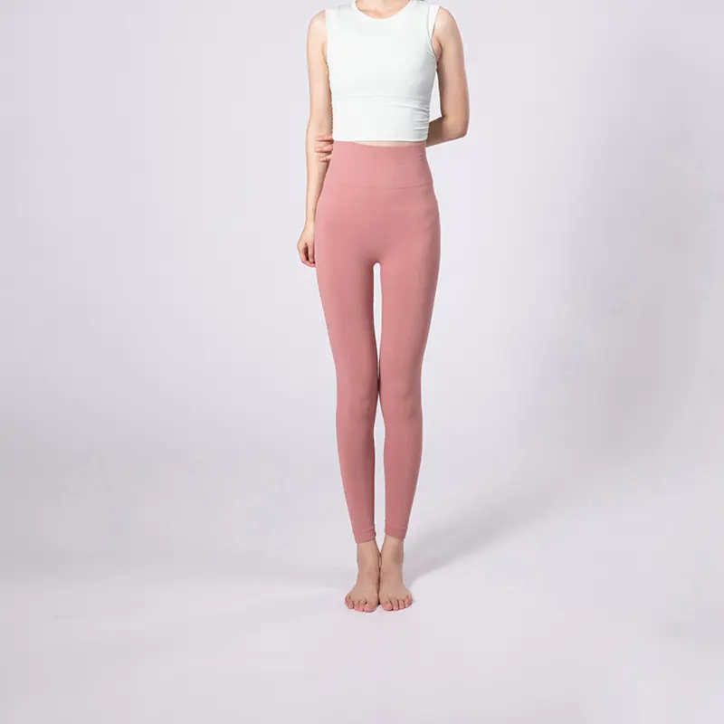 High-waisted Tummy-control Butt-lifting Yoga Pants In Solid Colors