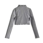 Cashmere Lace-trimmed Neckline Long-sleeve Sweater Base Layer