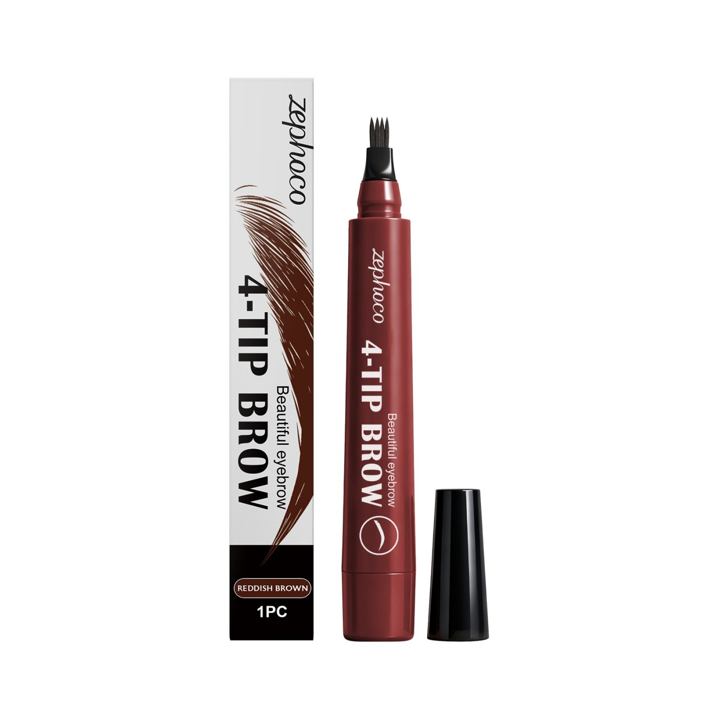 Waterproof Four-Fork Eyebrow Pencil for Long-Lasting Color Waterproof Four-Fork Eyebrow Pencil for Long-Lasting Color