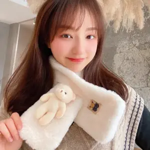 Versatile Cartoon Solid-Color Scarf For Women