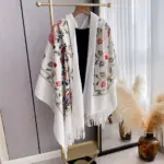 Stylish Minimalist Ethnic Inspired Thermal Scarf For Women