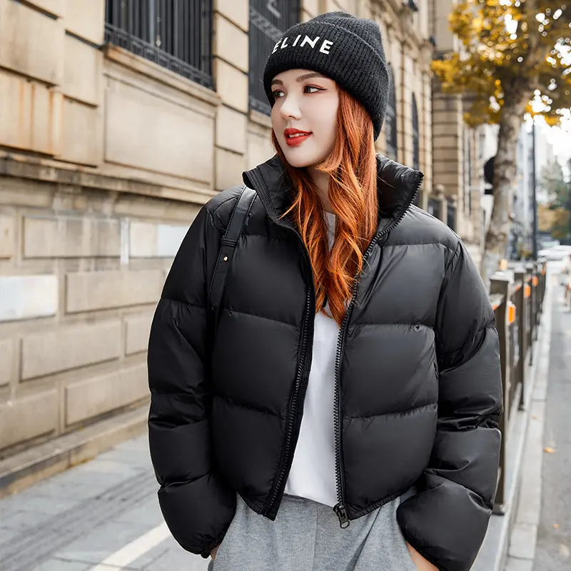 Warmth-Boosting Short Padded Cotton-Blend Coat for Women Warmth-Boosting Short Padded Cotton-Blend Coat for Women