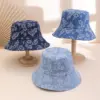 Korean Water-Washed Jacquard Peaked Cap for Sun, Blue Korean Water-Washed Jacquard Peaked Cap for Sun, Blue