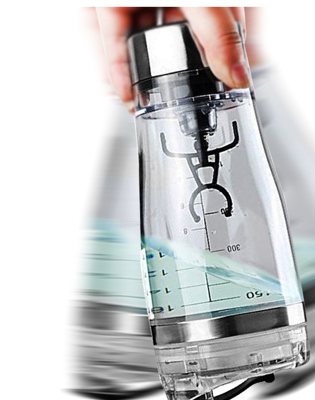 Rechargeable USB Electric Protein Shaker Bottle, 450/600 ml